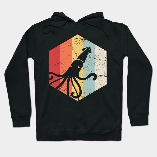 Retro Kraken Giant Squid Hoodie by MeatMan